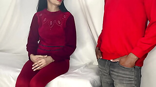 Indian girl impresses her boss for the job, beautiful skinny girl's tight pussy fucked by a big cock