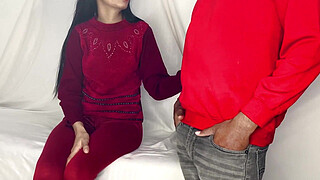 Indian girl impresses her boss for the job, beautiful skinny girl's tight pussy fucked by a big cock