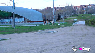 Lara Croft getting wild in the street. Are you Juanjo? I want to fuck today