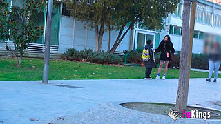 Lara Croft getting wild in the street. Are you Juanjo? I want to fuck today