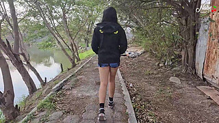 Blowjob At The Lake. I Ask For A Masturbation And A Blowjob For A Reward.