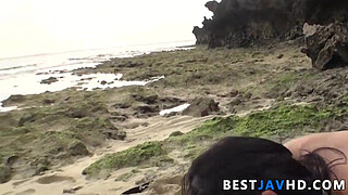 Horny Asian cockslut Megumi Haruka gives fellatios and has outdoor orgy - Hottest Asian woman!