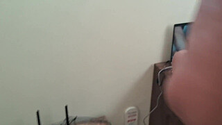 Stepmother is caught masturbating and her stepson fucks her big pussy