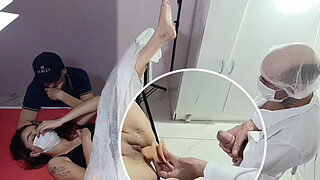 Husband takes wife for examination and was betrayed right there by a dirty gynecologist!