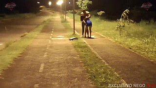 Married woman goes out on the street and a stranger with a huge cock fucks her so hard that she forgot her husband was filming