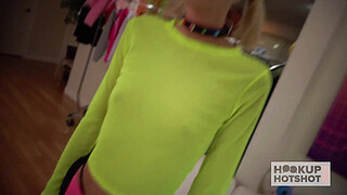 Tiny Titties Blonde Tallie Lorraine Is Being Fucked On All Her Fours!