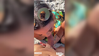 I went to the beach to get a tan and ended up giving my pussy to a stranger