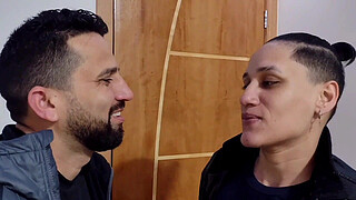 The lesbian didn't have my dollars, she gave me her pussy to pay the debt and sat nicely on my dick