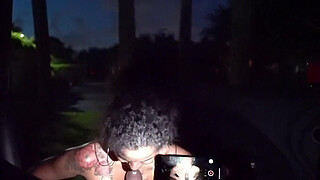 Latina Amateur Fucking her Supposed Uber Driver in public parking lot