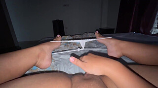 I love fingering myself in the morning before I go to college