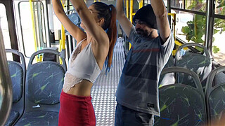 Student being groped on the bus in public!