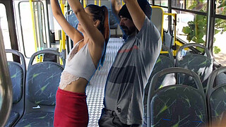 Student being groped on the bus in public!