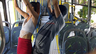 Student being groped on the bus in public!