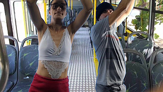 Student being groped on the bus in public!