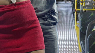 Student being groped on the bus in public!