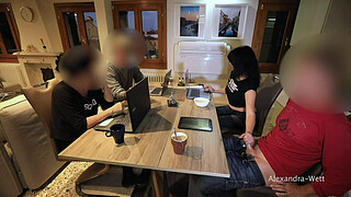 PUBLIK EXTREM! I PULLED OUT HIS GIANT COCK IN RESTAURANT...