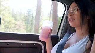 BRATTY BIG TITTY LATINA STEP SIS wanted to FUCK in a national park - Cami Strella