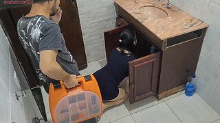 I trusted my wife to receive the plumber