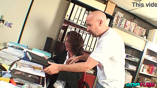 Mature mom gets fucked in the ass at a job interview