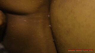 BBW CLOE UP BANG WITH STEP MOTHER IN THE BATHROOM WHILE WATER SPLASHING - Try this style and enjoy like crazy