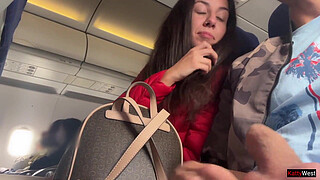 Risky Public Jerking Off On A Plane Full Of People - Public Dick Flashing