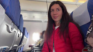 Risky Public Jerking Off On A Plane Full Of People - Public Dick Flashing