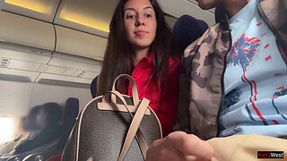Risky Public Jerking Off On A Plane Full Of People - Public Dick Flashing