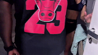 CARNIVAL POLICE ARREST MORENO TO CUM ON HIS DICK