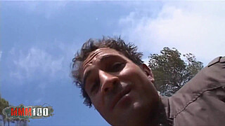 Young spanish redhead Monica Ledesma outdoor fucking - Remastered