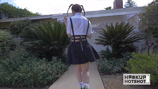 Face Blasted Babe Lucie Kline Licks A Big Lollipop Aft Fucking! - Full Video