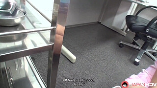 Japanese naughty nurse Yui Nozomi had cock sucking,uncensored.
