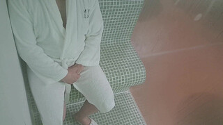 Slut wife fucks stranger at the sauna