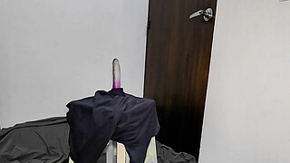 Big ass milf stepmom playing sexy while alone