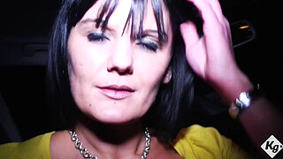 Cute MILF Sucks Off Two Lucky Guys When She Goes On A Dogging Mission