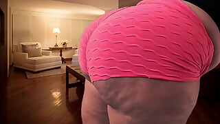 Big ass stepmom with a fat pussy that steals glances! | This 40 year old Latina moves her perfect ass in a red thong and bounces it like no one else