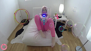 Getting Wild With Her Rings! Eager Samantha Rone Mounts Her Toy!