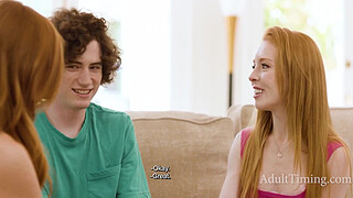 Stepmom Played Matchmaker… THEN JOINED THEM IN BED - Madi Collins, Sophia Locke | AdultTiming