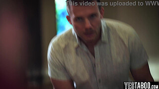 Evil big ass stepsister annoys her wimp stepbro into pounding her