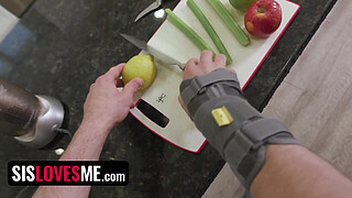 Stepsis Never Thought She Would Like The Taste Of Stepbro’s Cock So Much So She Savors It Like Candy