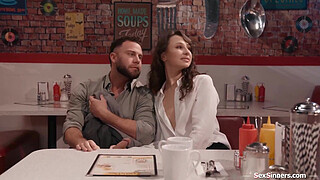 Boomer gets a public handjob from GenZ babe