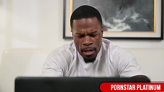 Blonde Babe Leya Falcon Rides Jamie Knoxx's Massive Dick Like A Pro!