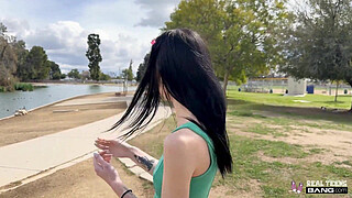 Skinny Teen Bella Nova Shows Off Her Pussy Grip