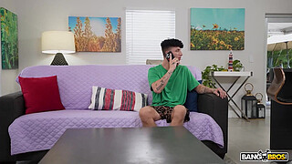 BANGBROS - Blonde MILF Gigi Dior Slurps Her Stepson's Big Dick, Then Gets A Dripping Creampie