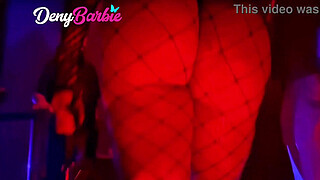 The big-assed milf dresses up as a bunny and goes to the club to rub herself against the male until she gets a dick.