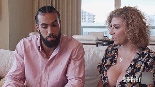 Throbbing BBC! James Angel Cums On Sa Jay's Massive Booty!