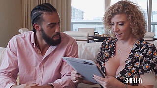 Throbbing BBC! James Angel Cums On Sa Jay's Massive Booty!