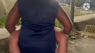 WIFE CHEATING ON CUCKOLD WITH A HUGE BLACK MAN IN THE MIDDLE OF THE STREET AFTER THEY RAN OUT OF GASOLINE ️ AND THE CUCKOLD STILL THANKED THE EATER