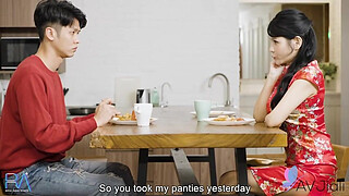 Panty Sniffing Son Gets Caught By Stepmom Xian'erai - Xian Erai