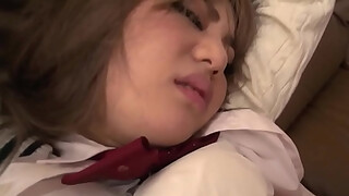 Sexy Japanese school-girl gets creampied by yam-sized penis in amazing crazy activity - get ready for the rail of your life!