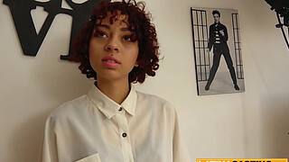 Tiny Natural Babe Drilled On All Fours By Shady Casting Agent!